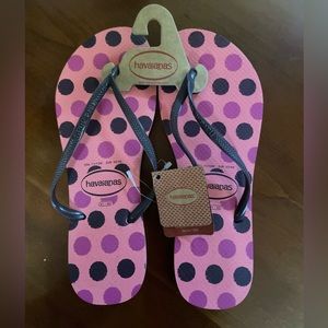 NWT Havaianas Slim Fresh Flip Flop Sandals Womens US Sz 11/12 EUR 43/44